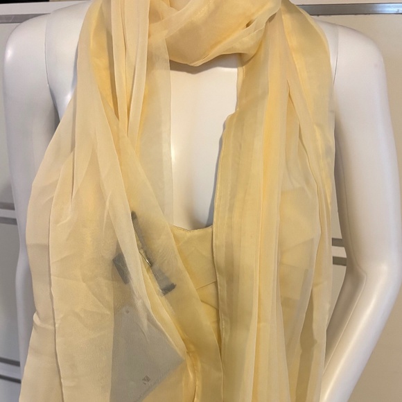Carmen Marc Valvo Strapless Cocktail Tiered Ruffle Silk Dress Yellow Sz 6 - Picture 10 of 14